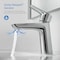 Kibi Harmony Single Handle Bathroom Vanity Sink Faucet with Pop Up Drain C-KBF1011CH-KPW100CH - alternate 6
